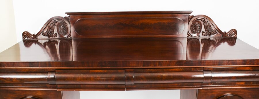 Antique Victorian Pedestal Sideboard - Image 4