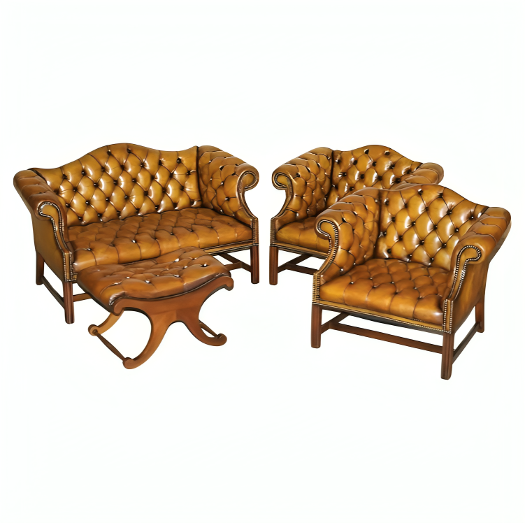 antique lounge suite, living room furniture. chesterfield sofa