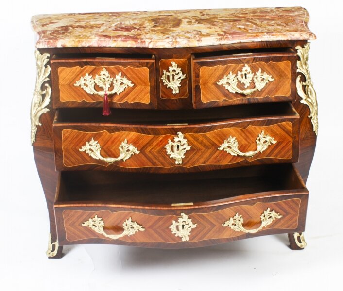 Antique French Louis XVI Marquetry Commode Chest - Image 3