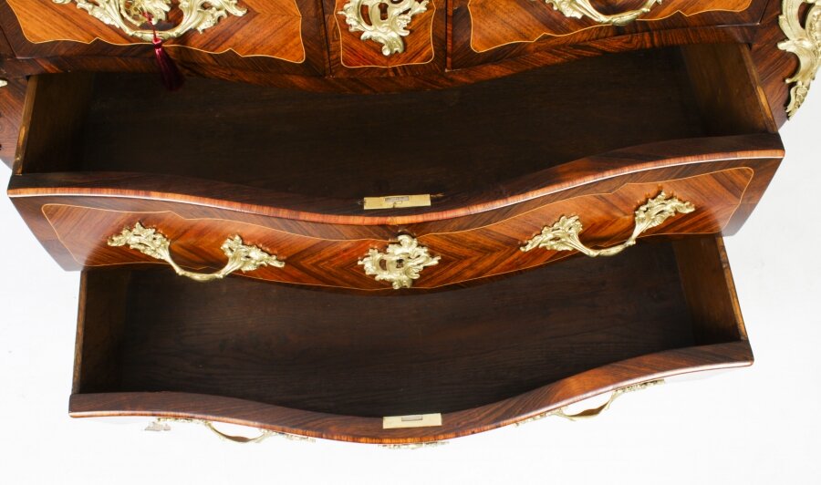 Antique French Louis XVI Marquetry Commode Chest - Image 5