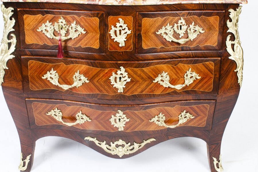 Antique French Louis XVI Marquetry Commode Chest - Image 2