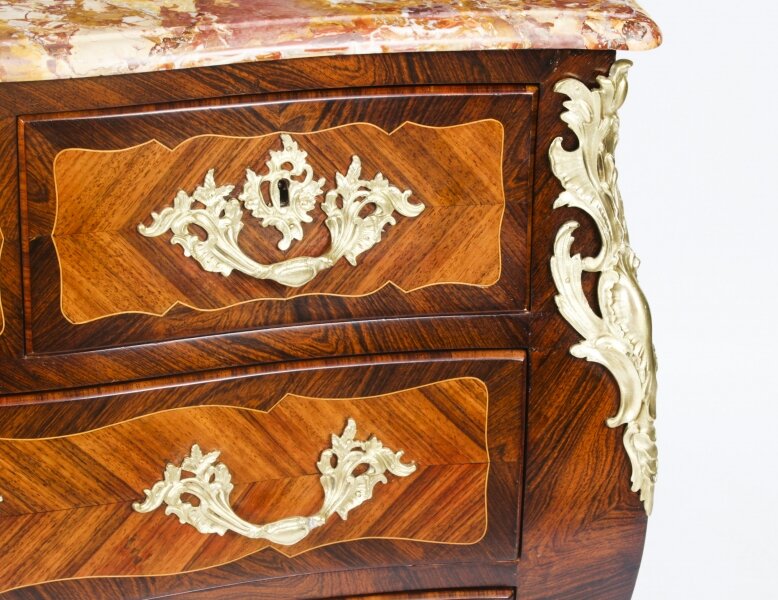 Antique French Louis XVI Marquetry Commode Chest - Image 4