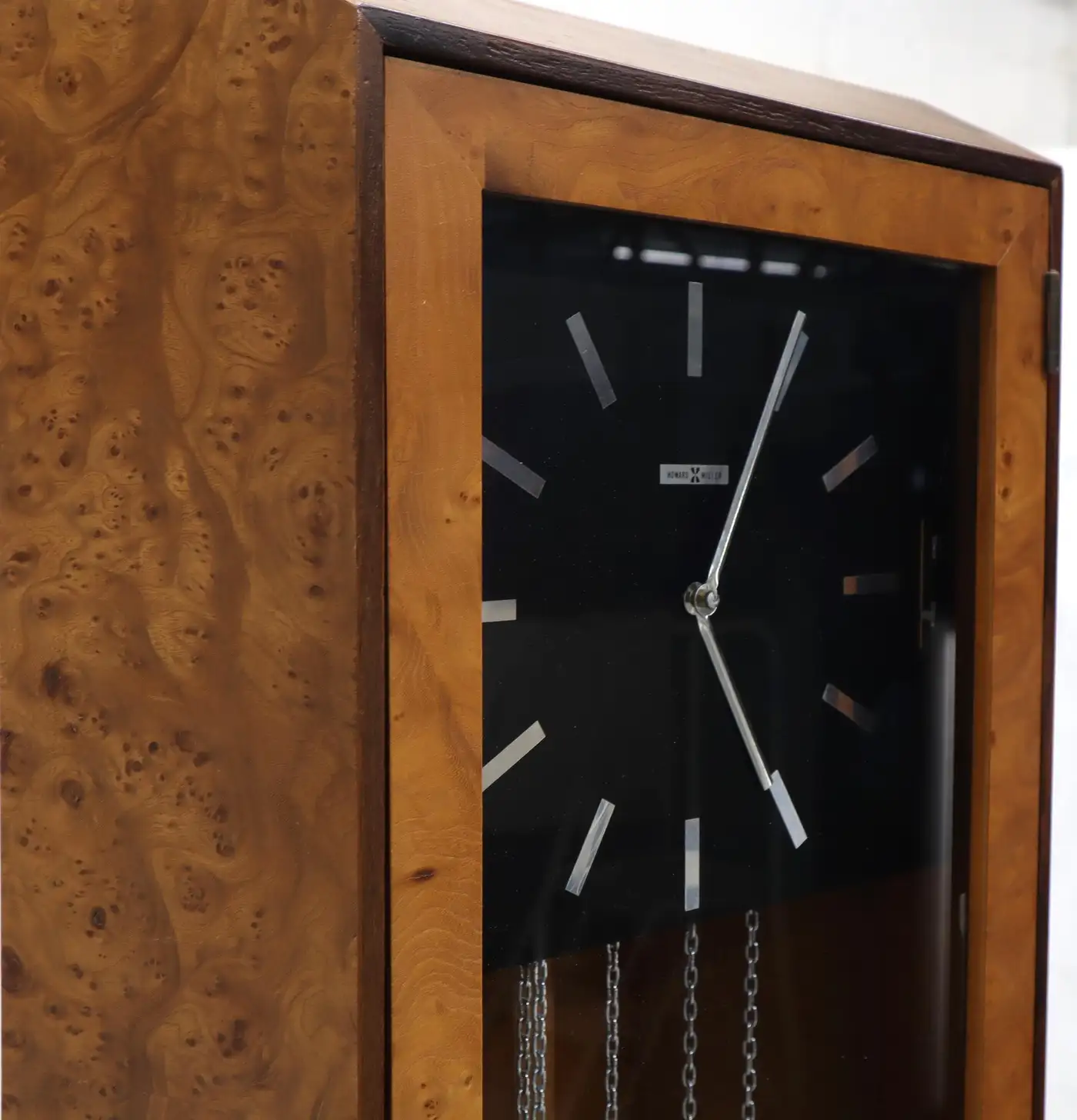 Howard Miller Burl Wood Case Grandfather Clock - Image 5