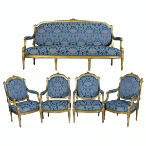 antique lounge suite, living room furniture