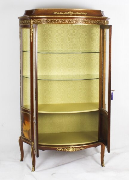 Antique French Vernis Martin Display Cabinet - Image 2