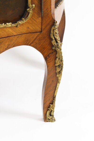 Antique French Vernis Martin Vitrine Display Cabinet - Image 4