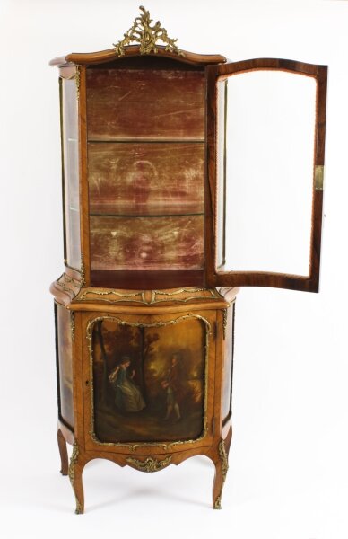 Antique French Vernis Martin Vitrine Display Cabinet - Image 2