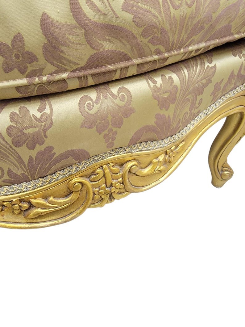 French Regency Carved Gilt Parlor Set, Circa 1900s - Image 5