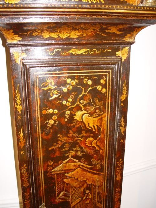 Antique 1740 Lacquered Longcase Clock, Robert Berry - Image 2