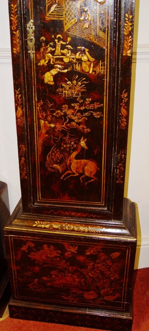 Antique 1740 Lacquered Longcase Clock, Robert Berry - Image 3